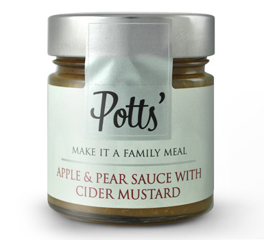 Potts' Apple & Pear Sauce with Cider Mustard