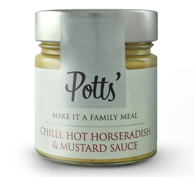 Potts' Chilli Hot Horseradish Sauce