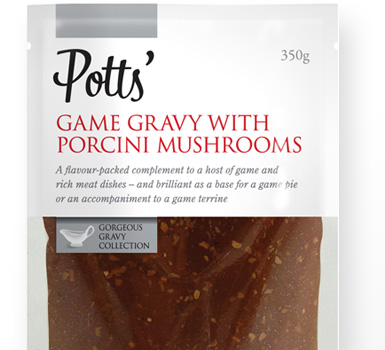 Potts' Game Gravy with Porcini Mushrooms