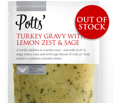 Potts' Turkey Gravy with Lemon Zest and Sage